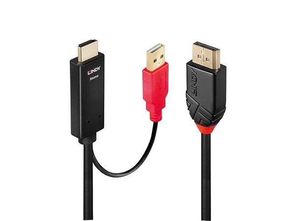 Lindy HDMI > Displayport Kabel -  5,0 m Videokilde: HDMI 