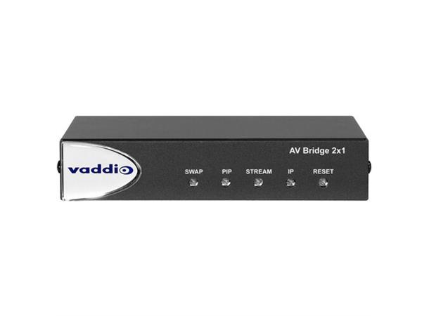 Vaddio - AV Bridge 2x1 Video (HDMI) og lyd capture mot USB 