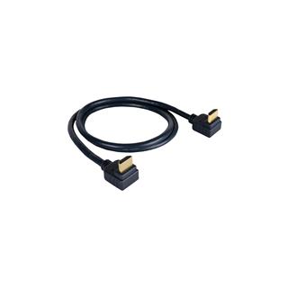 Kramer HDMI High-Speed Vinklet-  0,9 m HDMI Kabel 30AWG Sort 4K