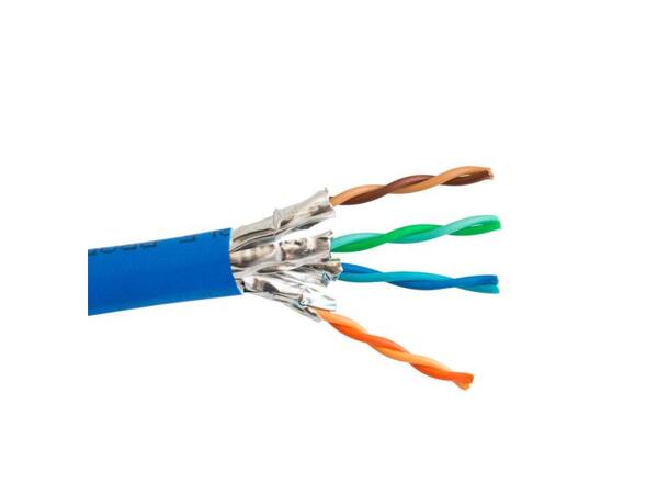 SCP CAT 6A U/FTP 600 MHz - 305 m LSZH Trommel 23AWG Solid core Blå 