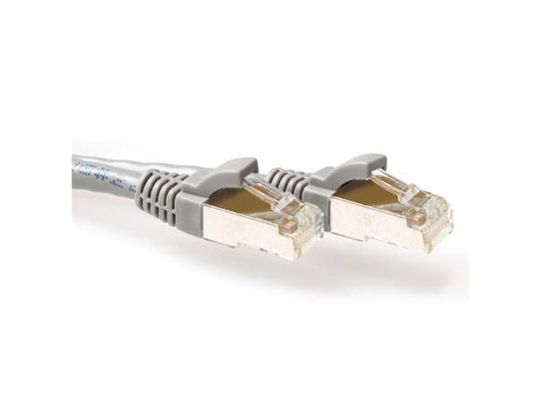 SFTP Patch Cat.6A -  3 m Grå LSZH 500MHz 26AWG Halogenfri Snagless 