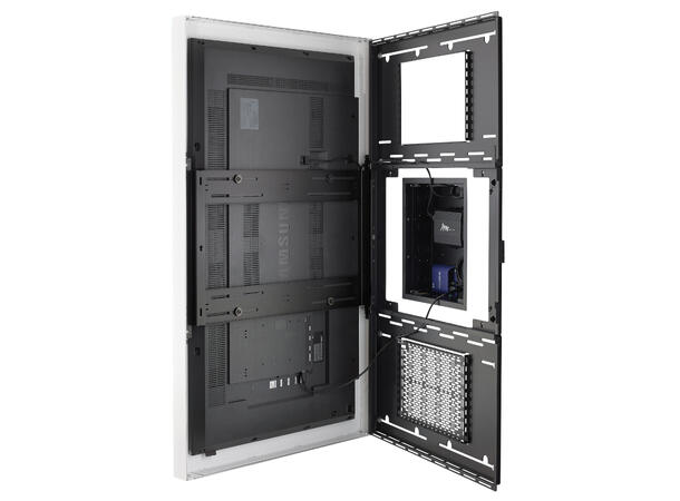 Chief Impact On-wall Skjermkabinett 48" Portrett Hvit Maks 45kg 