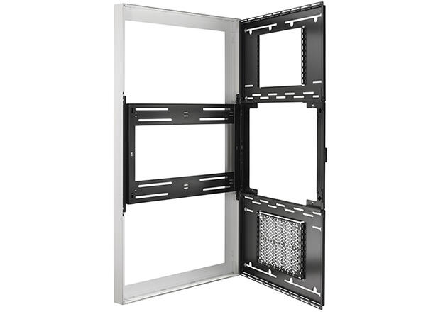 Chief Impact On-wall Skjermkabinett 48" Portrett Hvit Maks 45kg 