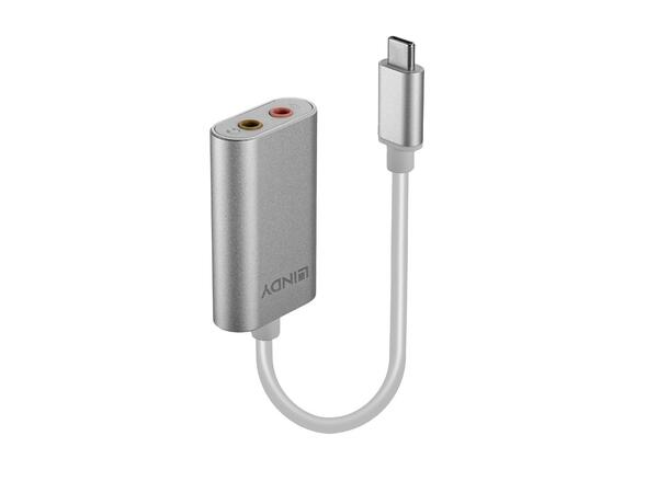 Lindy Konverter USB-C > Audio (3,5mm) Headphone Speaker/ Mic 