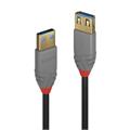 Lindy USB3 Skjøtekabel A-A -  3 m A-A USB Kabel Sort