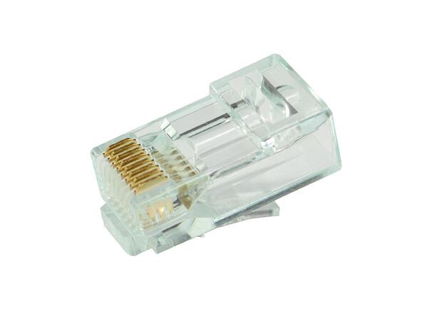 Simply45 - RJ45 - CAT 6 UTP Pass Through - 23AWG  - 100 stk 