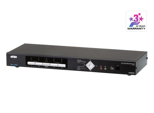 Aten KVMP Switch 4-p USB HDMI 4K HDMI USB2 Audio {
