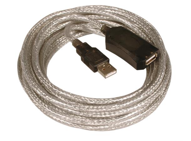 EFB USB 2 Kabel A-A -  5,0 m skjøt A-A USB skjøtekabel Sort cascadeable