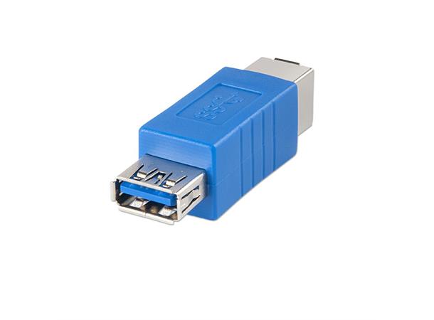 Lindy Adapter USB3 A Hun - B Hun USB Skjøtestykke 