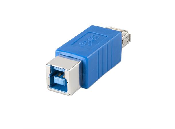 Lindy Adapter USB3 A Hun - B Hun USB Skjøtestykke 