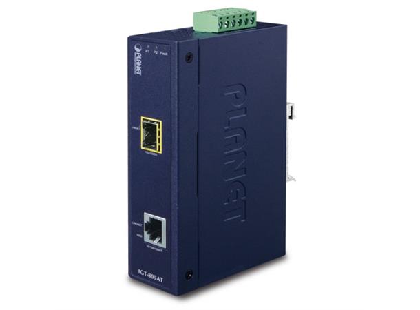 Planet Konverter 1000TX - 1000SFP 1xTP DIN IP30 R.Power 