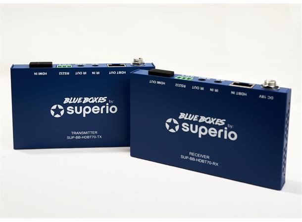 Superio PoE Extender Kit - HDBaseT 4K Slim RS-232 IR