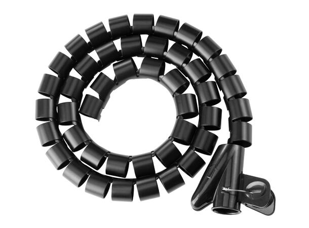 AiC Kabelstrømpe Spiral 20,0m Ø25mm fleksibel m/ verktøy, Sort 