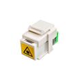 SCP Simplex SC to APC Keystone Snap-in SM OS2 9/125 Hvit