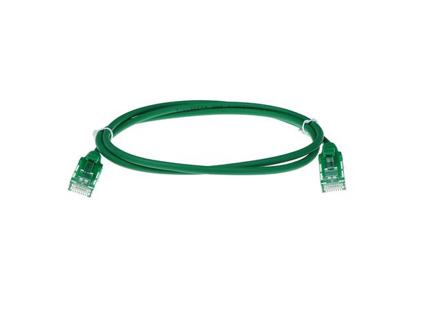 UTP Patch Cat.6 -  5,0 m Grønn LSZH Slim 250MHz 28AWG Halogenfri Snagless 