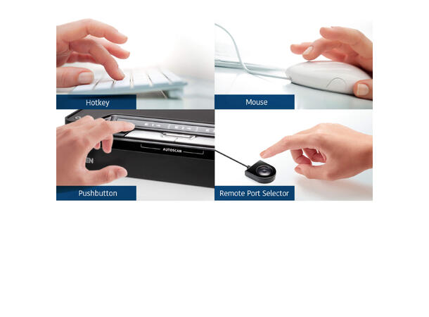 Aten KVM Switch 3-Port USB-C DP 4K 