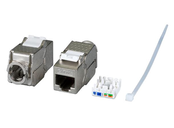 EFB RJ45 Keystone Cat.6A 500MHz,Slimline 22-26AWG 