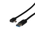 EFB USB-A>C, 3.2 Gen 1 Passive- 0,5m USB-A>C M-M 5Gbps, 15W, No Video, 90°