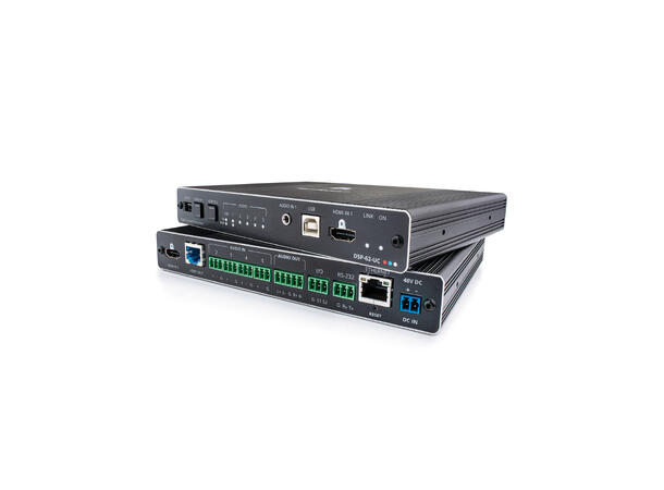 Kramer- - DSP-62-UC Lyd-DSP - AEC- -HDMI og HDbaseT- PoE 