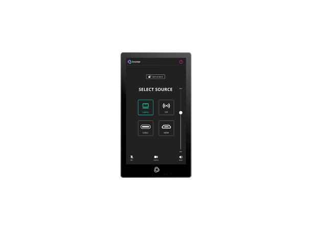 Kramer Control -  5" Touchpanel PoE - Veggmontering 