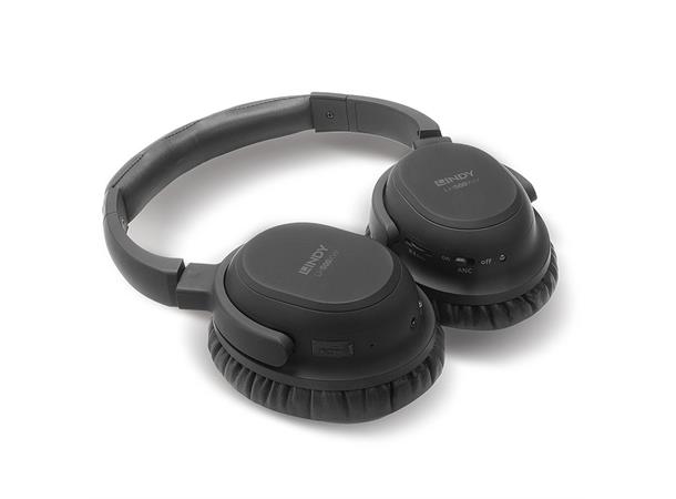 Lindy LH-500XW Hodetelefoner Bluetooth Active Noise Cancelling Oppladbar ¤ 
