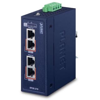 Planet Injector 2-port PoE+ IEEE802.3bt IP30 Industri