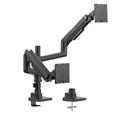 AiC Monitorarm Dobbel 2-20kg pr. skjerm Gassfjæret Skjermarm Sort