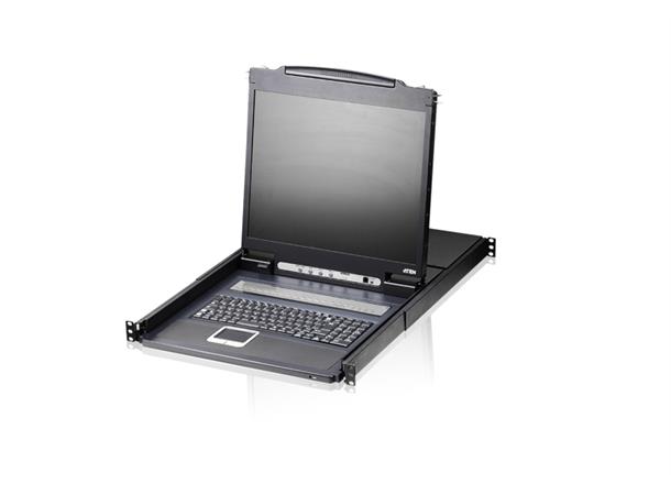 Aten Rack Konsoll 19" Slideaway 2-USB/ VGA Single Rail 