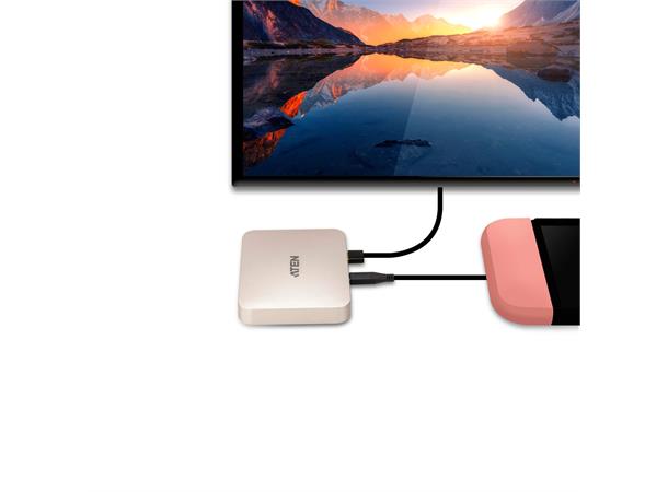 Aten USB-C Ultra Mini Dock 4K PD 60W Switch mode 