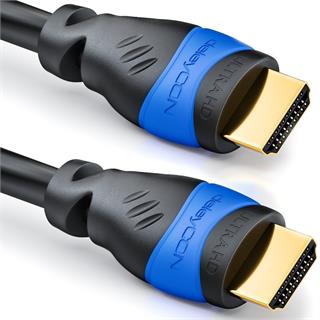 Deleycon HDMI High-Speed HQ-  1 m HDMI Kabel m/Ethernet Sort 4K