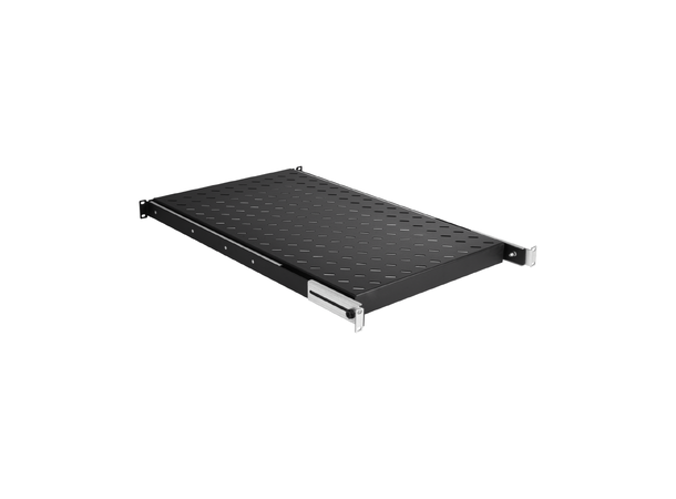 EFB Hylle 1U Uttrekkbar 550mm 1U Sort Max 30Kg 