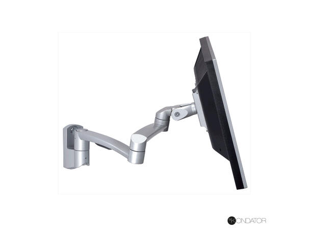FF Monitorarm Vegg OSLO Sølv 1×14 kg, triple jointed monitor arm 