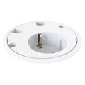 FF PD11 1xStrøm 4xKabelhull Justerbar i 3 nivåer H89mm Hvit