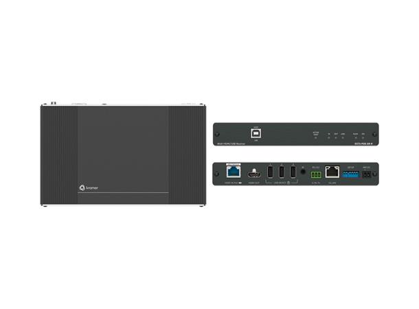 Kramer Extender PoE 4K60 Rx USB Ethernet RS-232 IR HDBaseT 3.0 