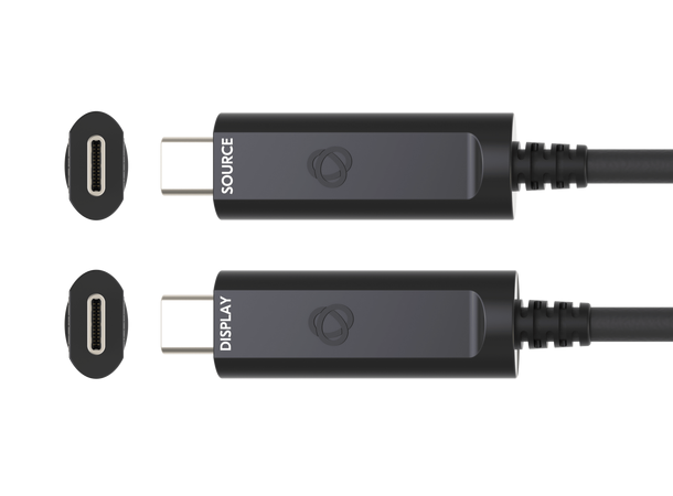 Kramer USB 3.2 GEN-2 Optical USB-C-20m USB-C M-M 10Gbps, 60W, Video Alt Mode 