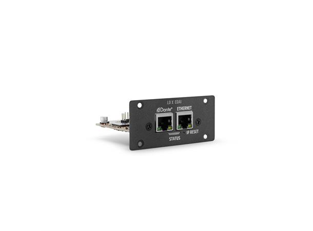 LD Systems - Ethernet og DANTE for IPA Eternet + 4x4 Dante - Questra styring 