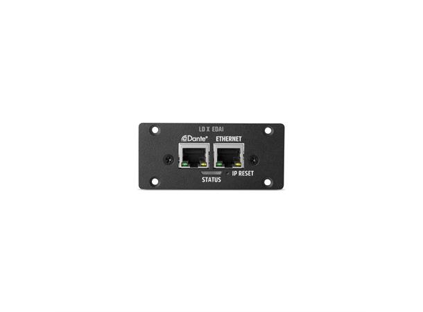 LD Systems - Ethernet og DANTE for IPA Eternet + 4x4 Dante - Questra styring 