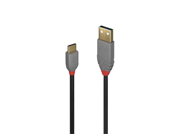 Lindy USB2 Kabel A-C - 1,0 m A-C USB Kabel Sort 