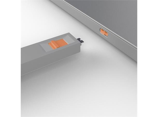 Lindy USB C Port Blocker KIT Orange Nøkkel og 4 låser
