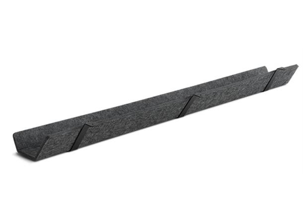 PJ Kabelhylle Grå Filt, 74cm m/ Sorte braketter