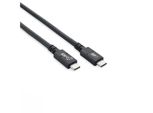SCP USB-C, 3.2 Gen 2x2  Active- 1m USB-C M-M 20Gbps,  100W,  Video Alt Mode 