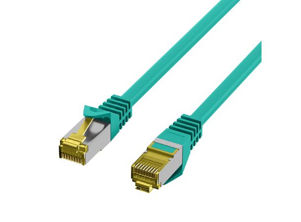 SFTP Patch Cat.7/6A -  3 m Grønn LSZH 600MHz 26/27AWG PiMF Halogenfri Snagless 