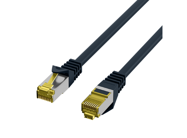 SFTP Patch Cat.7/6A -  3 m Sort LSZH 600MHz 26/27AWG PiMF Halogenfri Snagless 