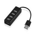 ACT Adapter USB Hub 4xUSB-A Sort USB2 480 Mbps