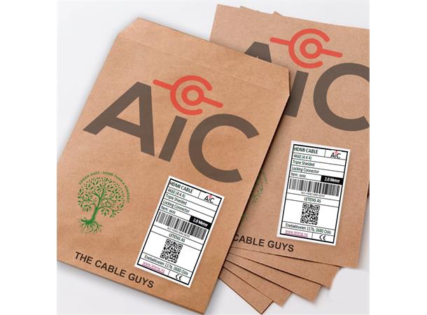 AiC HDMI Kabel 4K -  0,6 m 4K60Hz 18Gbps HDCP 2.2, EDID, CEC