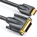 Deleycon HDMI-DVI Kabel - 2 m HDMI - DVI High Speed Sort