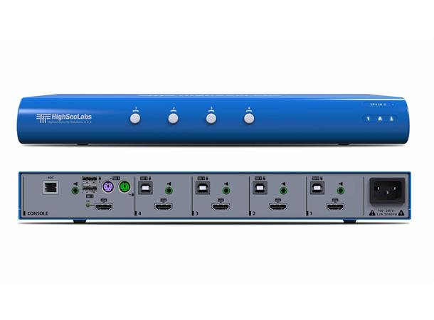 HighSecLabs Secure KVM 4p HDMI NIAP PP 3.0- Tempest 