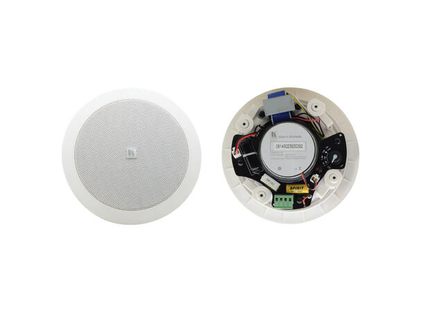 Kramer Høyttaler Tak 15W Åpen Passiv¤ 4.0" 2-Veis 70/100V 8 Ohm Hvit (2 Stk) 
