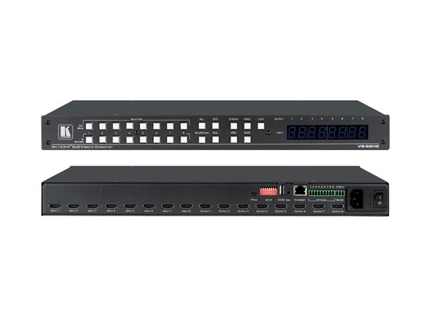 Kramer Matrix 8x8 4K HDR 19" 4K60 EDID HDMI HDCP DVI RS232 Re-K 