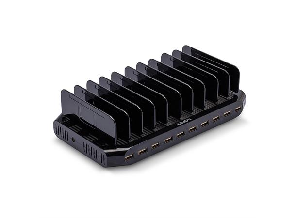 Lindy Ladestasjon USB 10-port USB Docking Station 